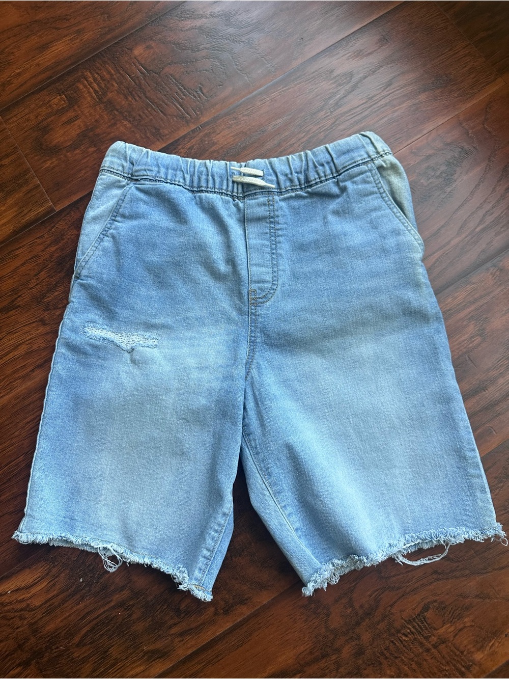 Carter's Light Blue Denim Pull-On Shorts